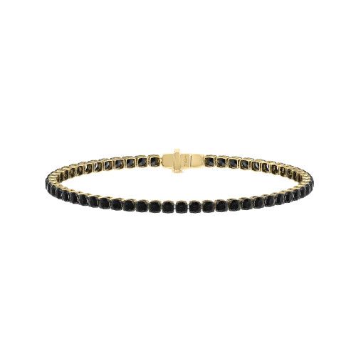 Single Line Ultra Light Tennis Bracelet In Black Diamond (2.70mm)