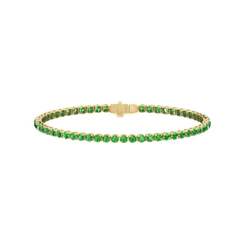 Single Line Ultra Light Tennis Bracelet In Tsavorite (2.70mm)