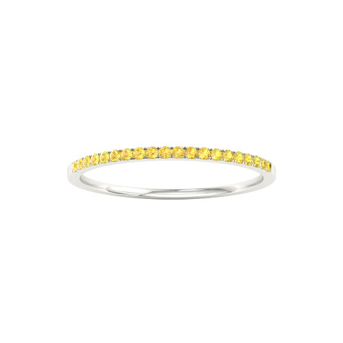 Petite Yellow Sapphire Anniversary Band