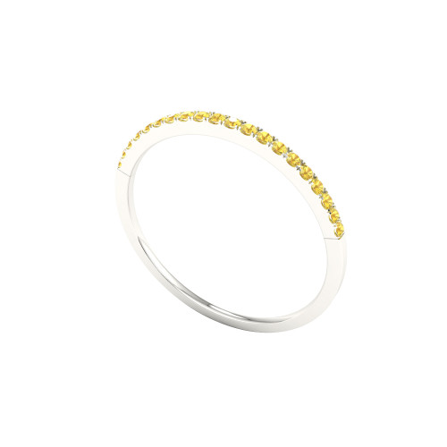 Petite Yellow Sapphire Anniversary Band