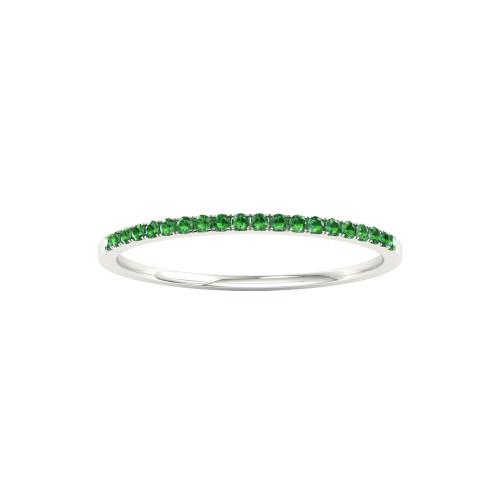 Petite  Tsavorite Anniversary Band