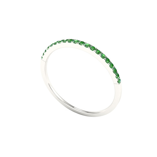 Petite  Tsavorite Anniversary Band