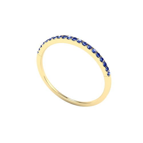 Petite Blue Sapphire Anniversary Band