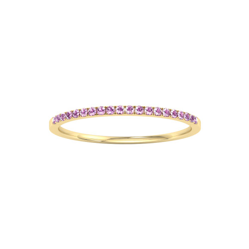 Petite Pink Sapphire Wedding Band