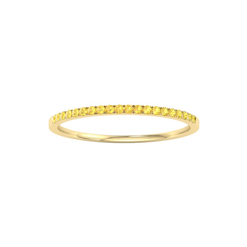 Petite Yellow Sapphire Anniversary Band