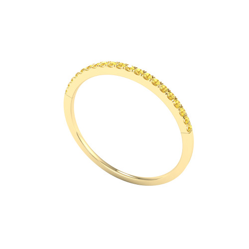 Petite Yellow Sapphire Anniversary Band