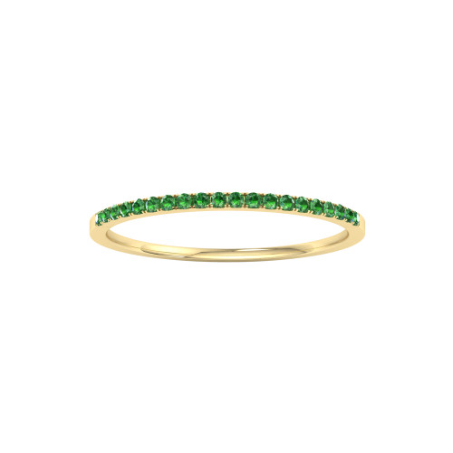 Petite  Tsavorite Anniversary Band