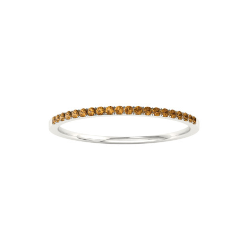 Petite Orange Sapphire Anniversary Band