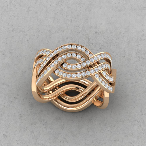 Twisted Vine Diamond Band