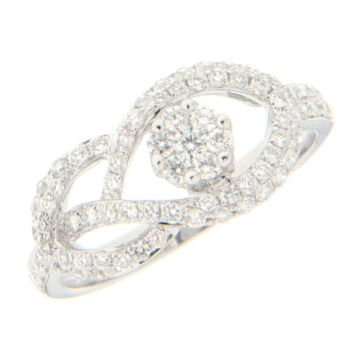 Diamond Eye White Gold Ring