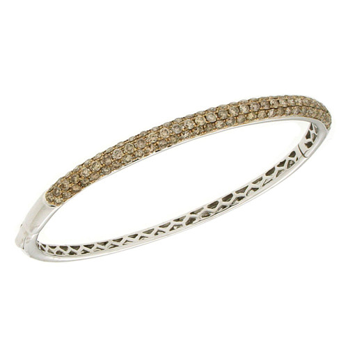 Dainty Brown Diamond Bangle