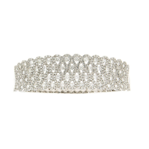 White Diamond Empress Bangle