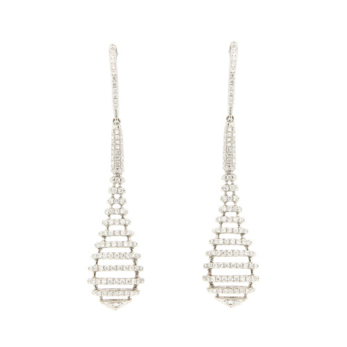 Diamond Drop Club Earrings