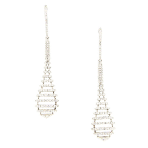 Diamond Drop Club Earrings