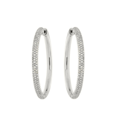 Diamond Hoop Earrings