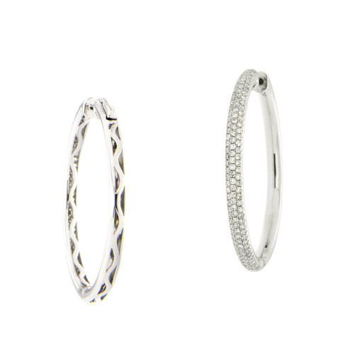 Diamond Hoop Earrings