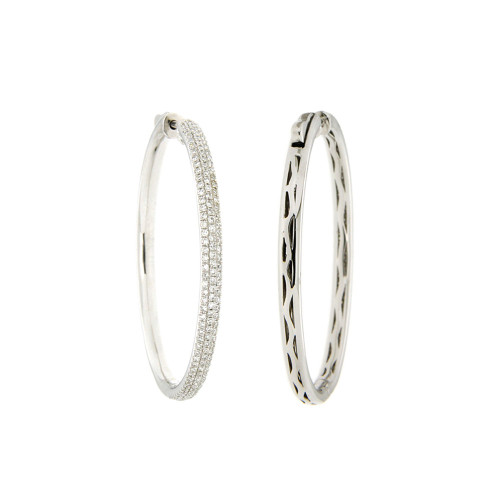 Diamond Hoop Earrings