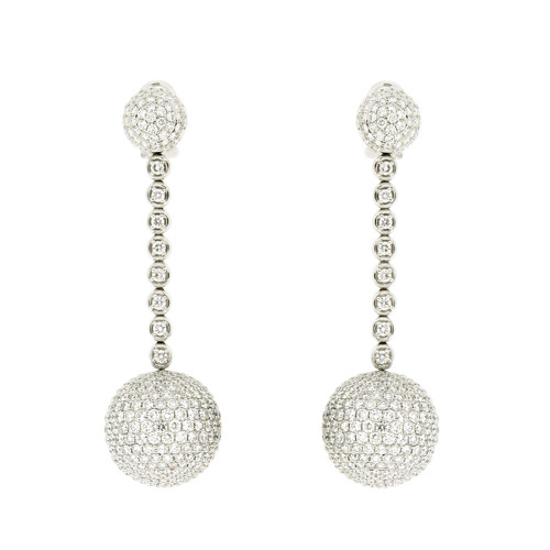 Moon Drop Diamond Earrings