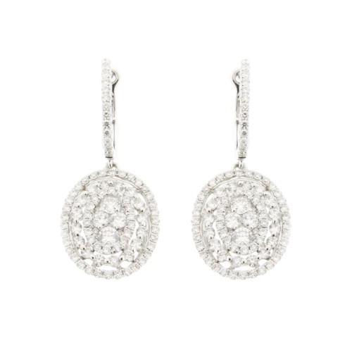 Halo  Diamond Earrings