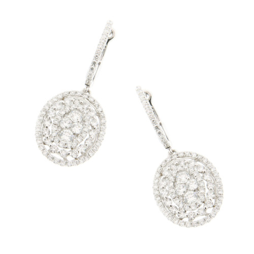 Halo  Diamond Earrings