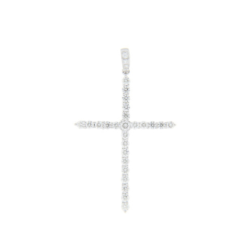 Holy Cross Gold & Diamond Pendant