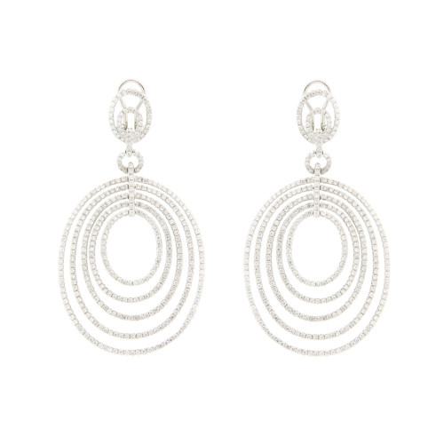 Infinity Diamond Circle  Earrings