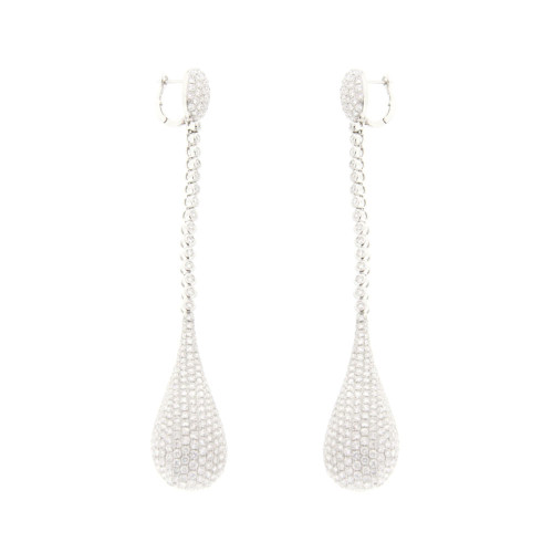 Diamond Club Dangle Drop Earrings