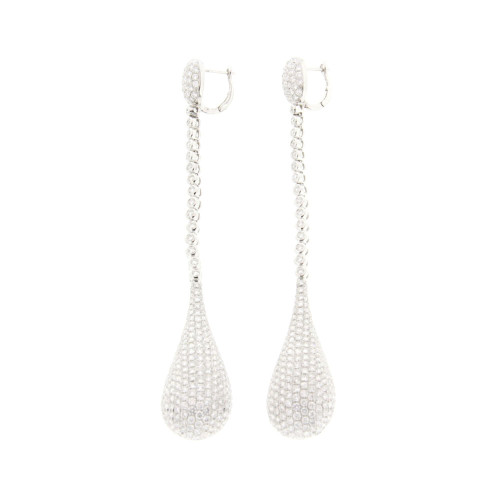 Diamond Club Dangle Drop Earrings