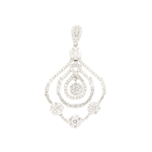 Palm Shaped Diamond Pendant