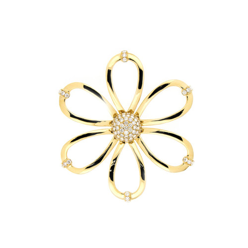 Little Daisy Gold And Diamond Pendant