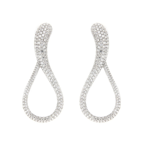 Fashion Diamond Pear Shaped Earrings