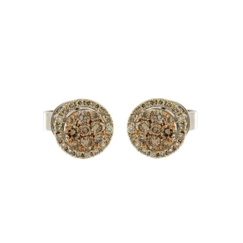 Brown Diamond Studs with Enhancer