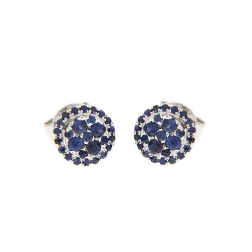 Blue Sapphire Studs with Enhancer