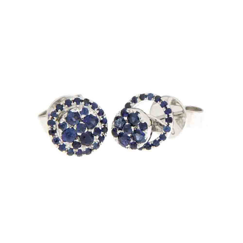 Blue Sapphire Studs with Enhancer