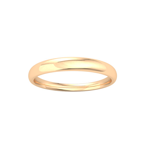 Rose Gold Plain Wedding Band