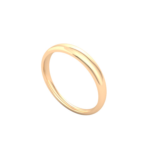 Rose Gold Plain Wedding Band