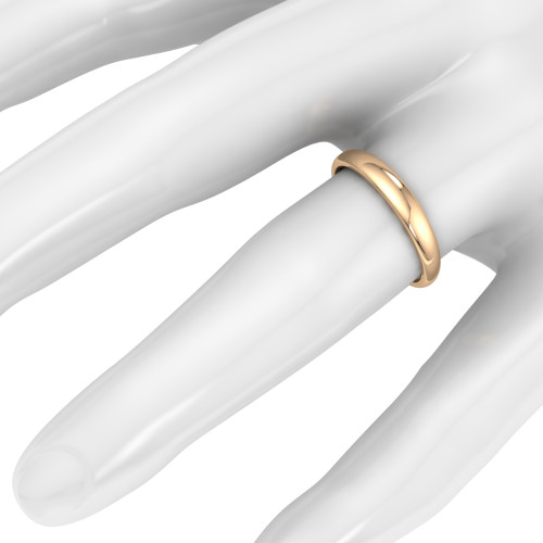 Rose Gold Plain Wedding Band