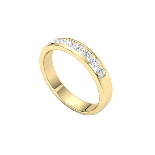 Channel Set Diamond Infinity Ring