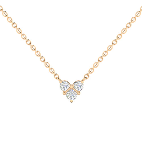 Trio Star line Diamond Necklace