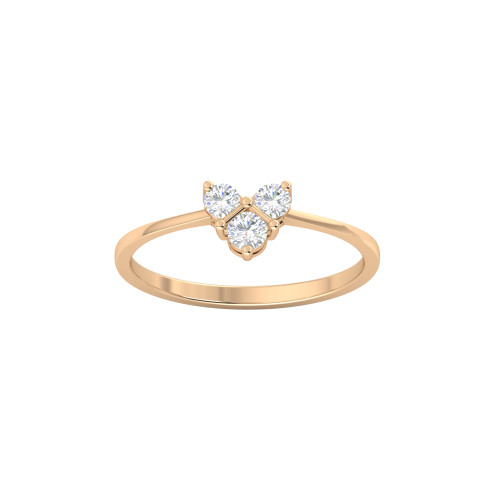 Trio Star line Diamond Ring