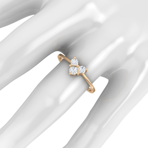 Trio Star line Diamond Ring