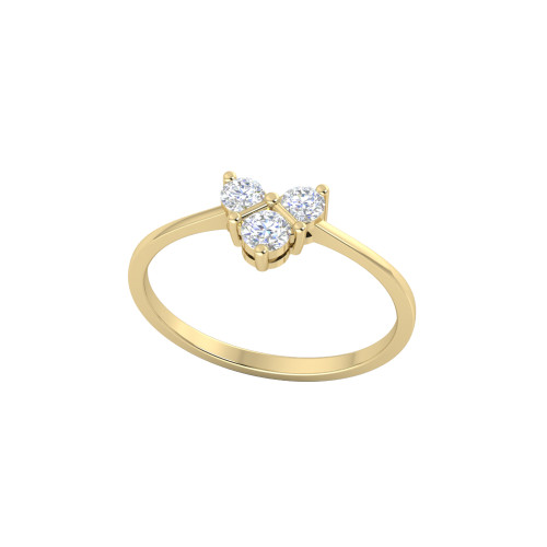 Trio Star line Diamond Ring