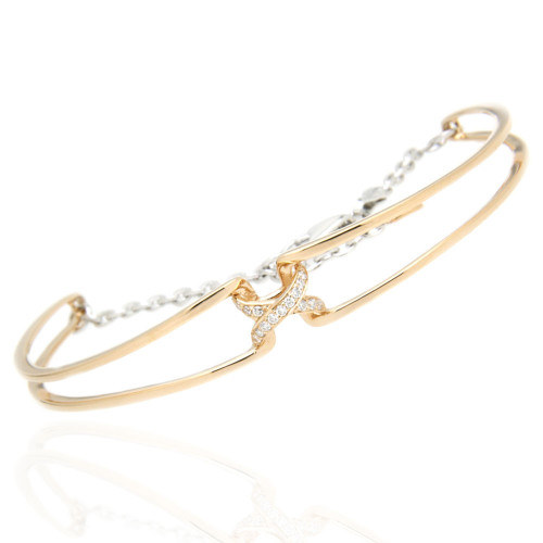 Diamond Cross Bangle