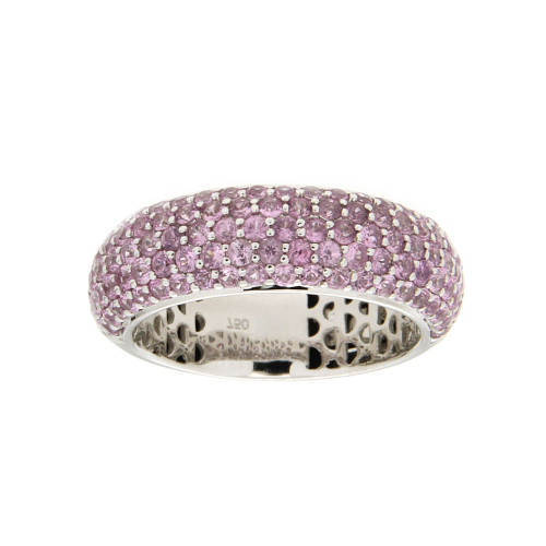 Pink Sapphire And White Gold Ring