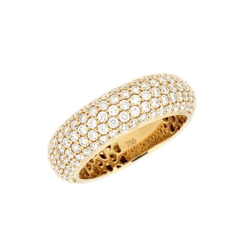 Diamond And Yellow Gold Ring