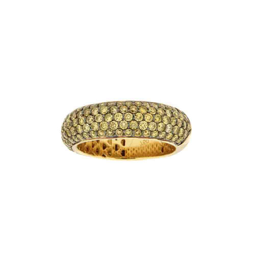 Yellow Diamond And Gold Eternity Ring