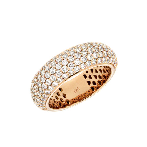 Diamond And Rose Gold Ring