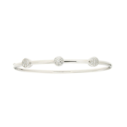 Mini Circle Diamond Bangle