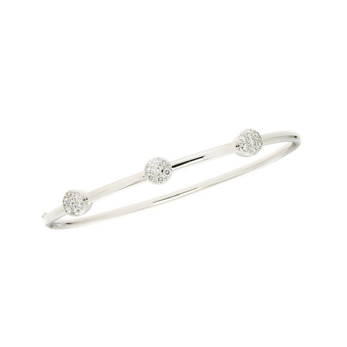 Mini Circle Diamond Bangle