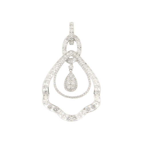 Victorian Diamond Hoop Pendant